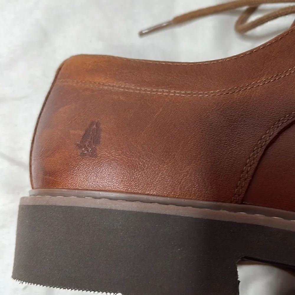 Hush Puppies Men’s Lace Up Brown Loafers. Size 10.5 Wide.